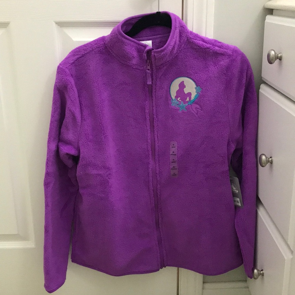 Purple fleece jacket